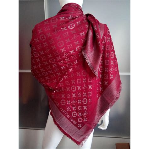 louis vuitton monogram shawl colors|louis Vuitton Monogram silk scarf.